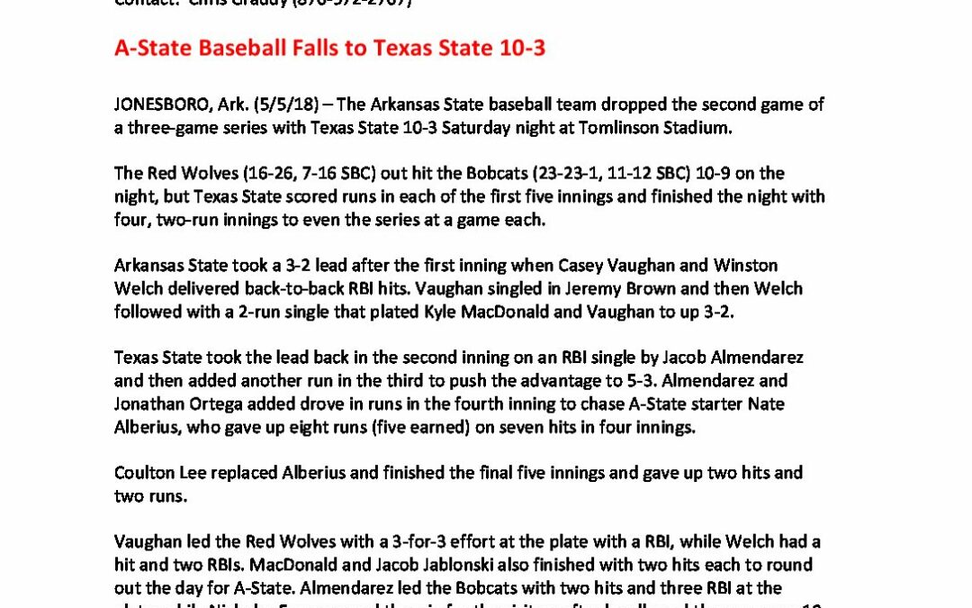 A-State-Baseball-Falls-to-Texas-State-10-3
