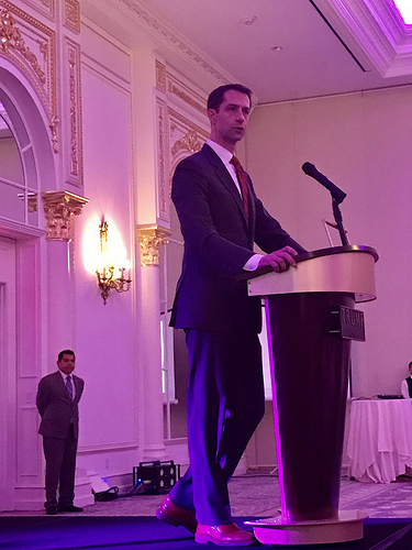 Cotton Addresses The Old Guard, 4th Battalion Ball