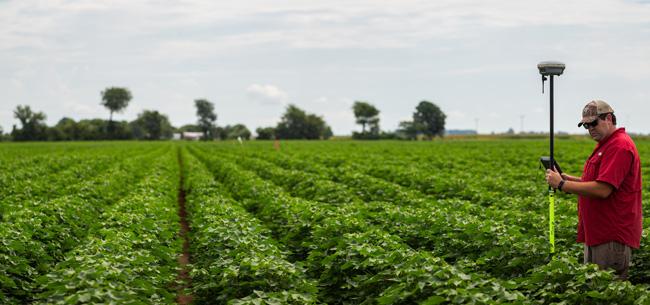 Nowlin is Conducting High-Tech Agricultural Research
