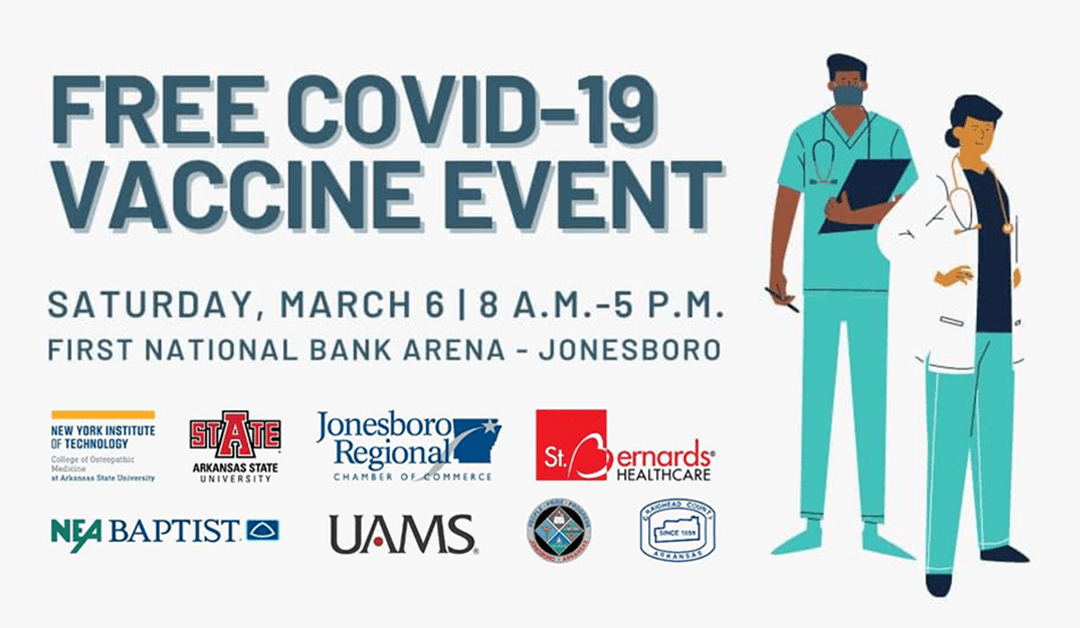 Northeast Arkansas NYIT COVID-19 Vaccine Event Now Open to Food Manufacturing Employees