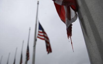 Flags Flown Half Staff Marking 1 Million COVID-19 Deaths