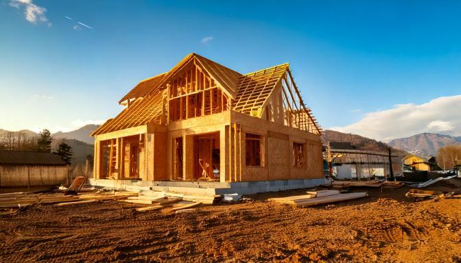 A house under construction. <p>A house under construction.</p>